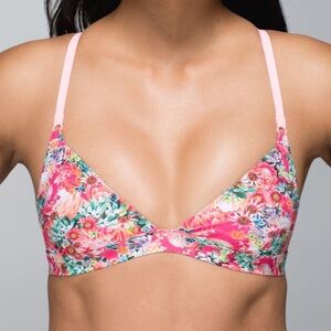 Lululemon | Shanti Surf Triangle Top Flowabunga Mini Multi Bleached Coral Size 4